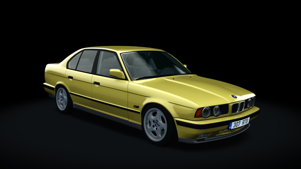 BMW E34 525TDS Drift, skin Dakar_Yellow