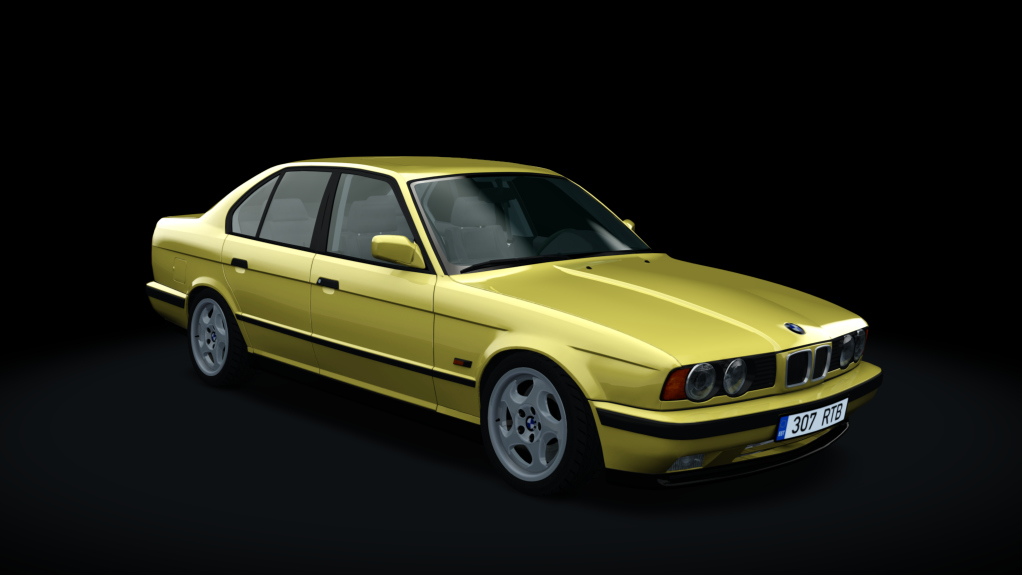 BMW E34 525TDS Drift, skin Dakar_Yellow_b