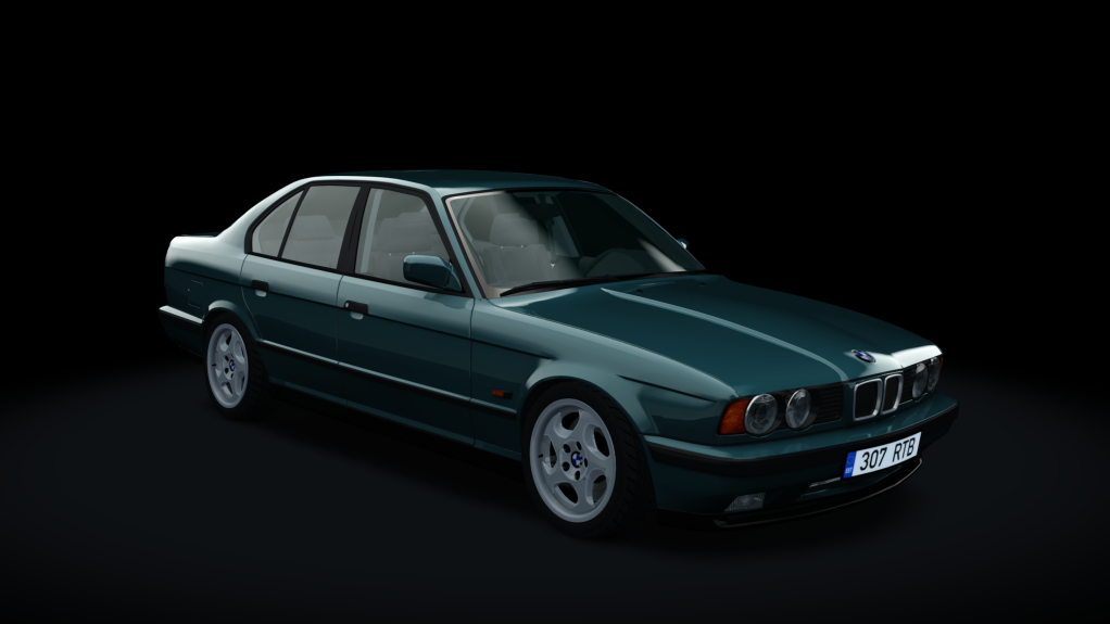 BMW E34 525TDS Drift, skin Laguna_Green_b