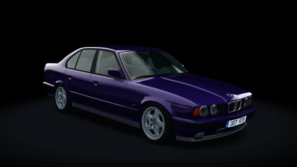 BMW E34 525TDS Drift, skin Mauritius_Blau