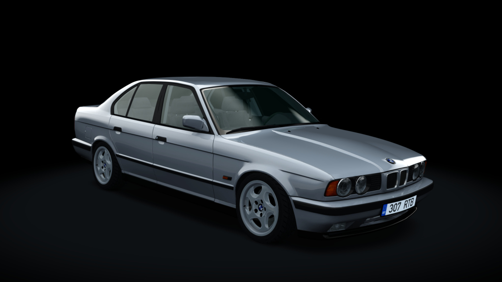 BMW E34 525TDS Drift, skin Silver_b