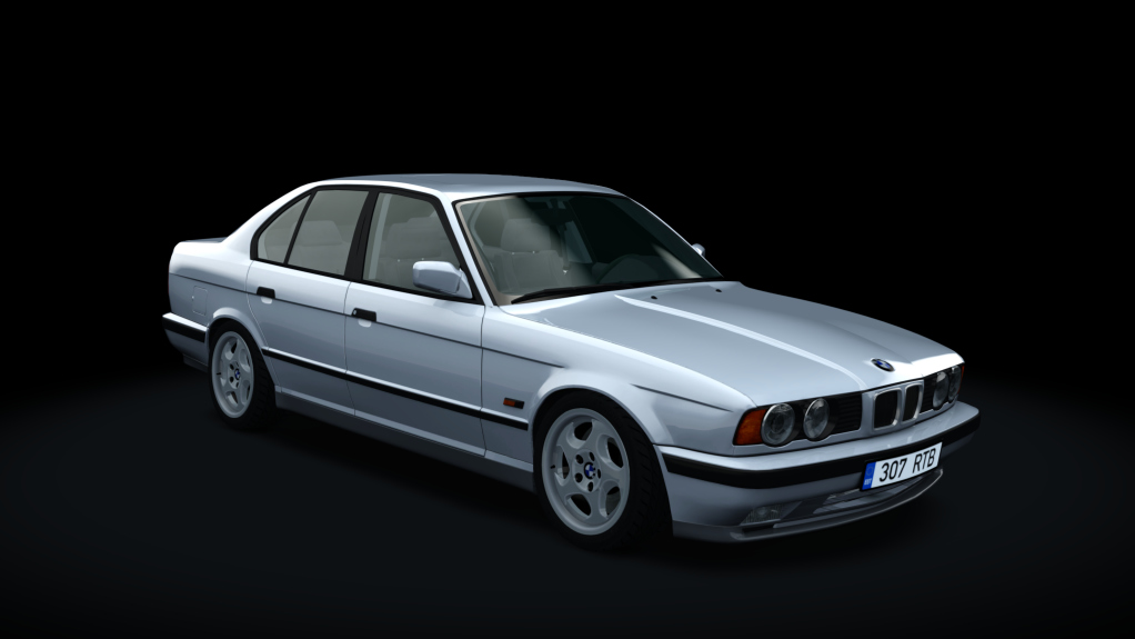 BMW E34 525TDS Drift, skin Sterling_Silver