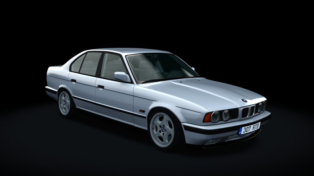 BMW E34 525TDS Drift, skin Sterling_Silver_b