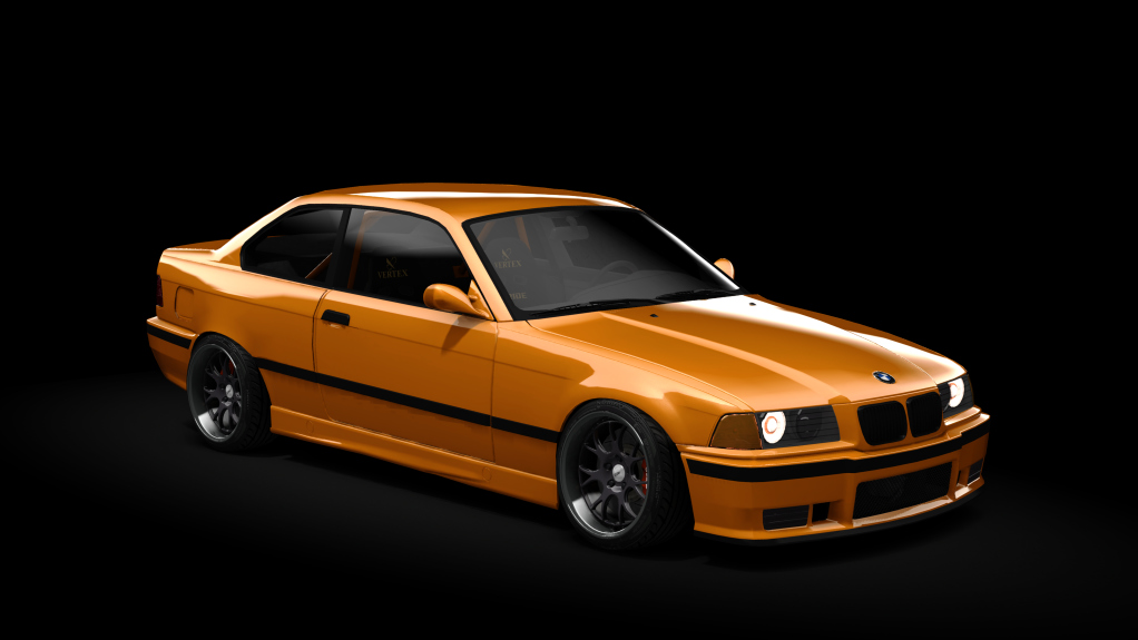 BMW E36 Mau5tang Pack 2.0, skin Fire_Orange