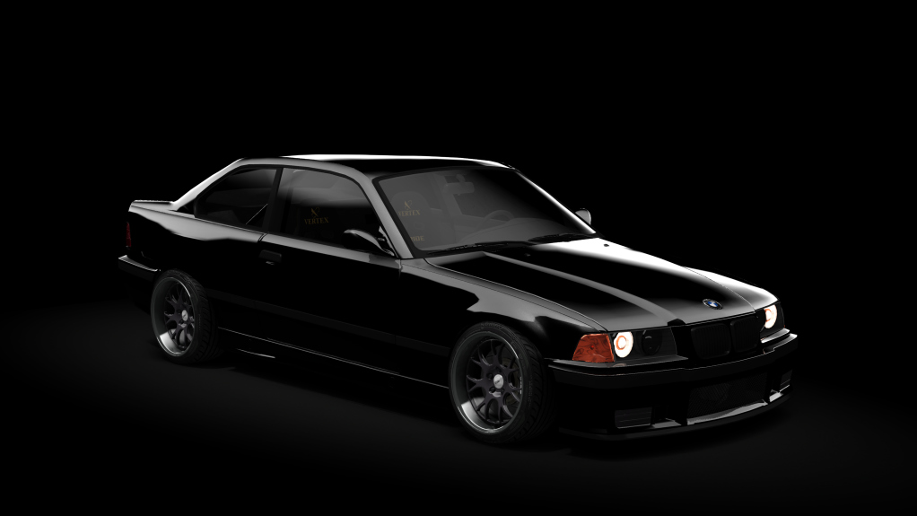 BMW E36 Mau5tang Pack 2.0, skin Jet_Black