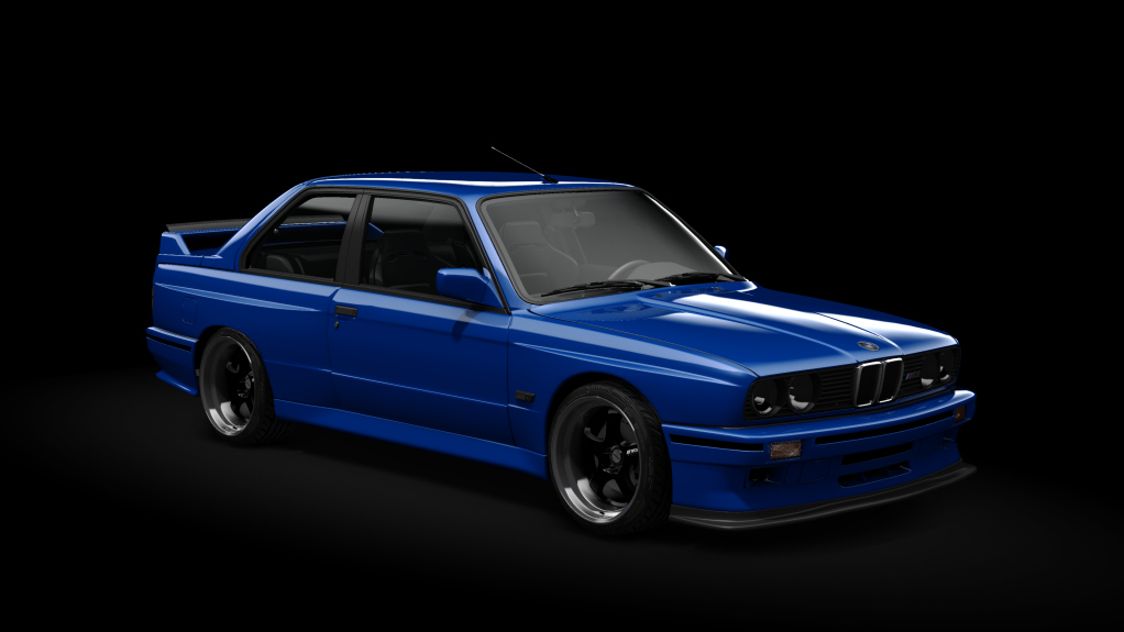 BMW M3 E30 Mau5tang Pack 2.0, skin Bleu