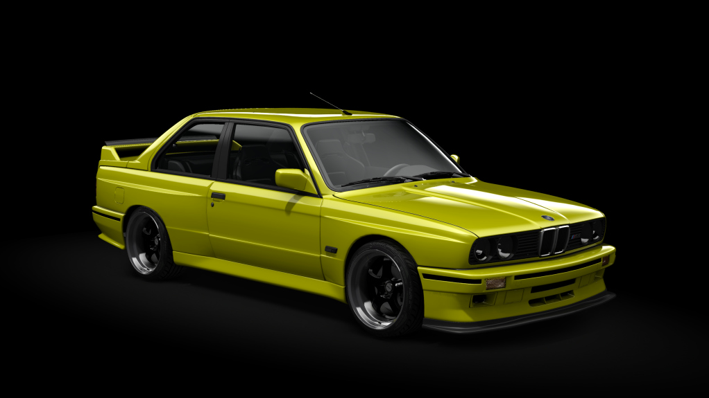 BMW M3 E30 Mau5tang Pack 2.0, skin Jaune