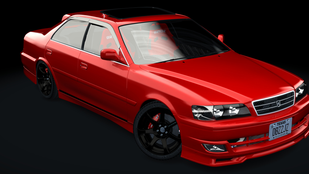 DBZ Low Power - Toyota Chaser JZX100 Tourer V, skin BLCK&WHITE