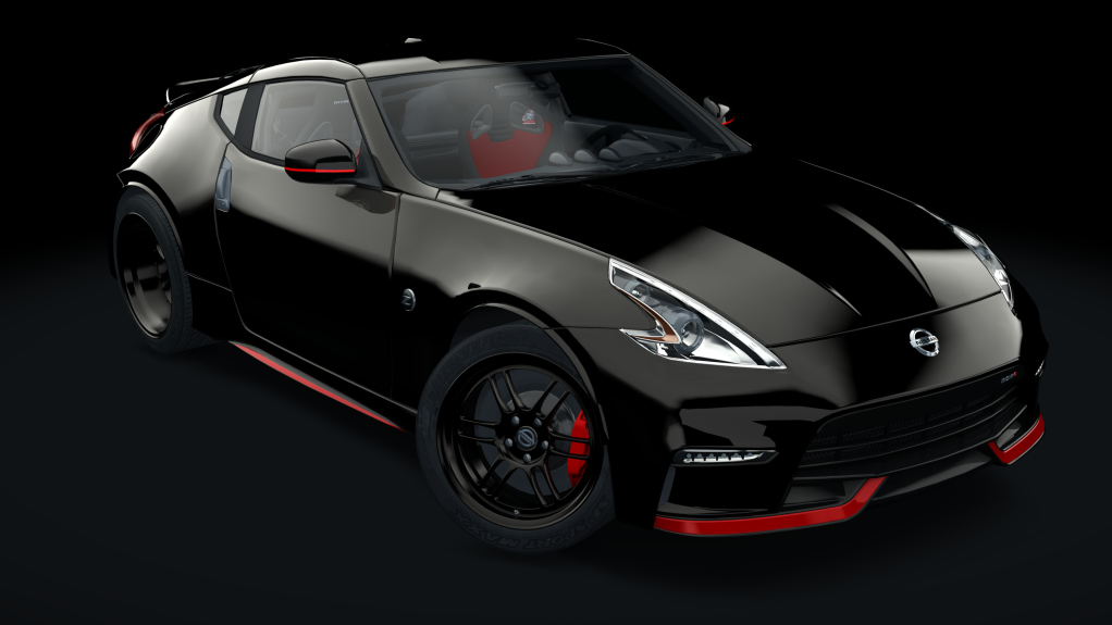 DBZ Low Power Nissan 370z Nismo, skin 01_magnetic_black_met