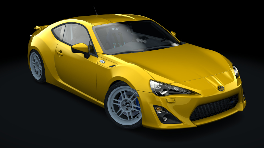 DBZ Low Power Toyota GT86, skin 8_itsdraik_EV1_Lightning_Yellow