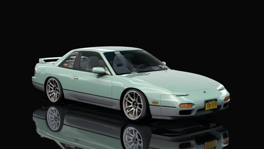 DWG Nissan 240sx Coupe alldrift lowhp, skin Two_Tone_Green