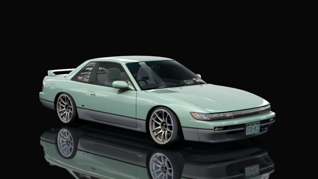 DWG Nissan Silvia PS13 alldrift lowhp, skin Two_Tone_Green