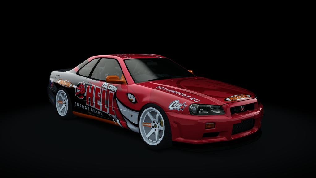 Nissan Skyline R34 DW-Spec event japan origin, skin Hell