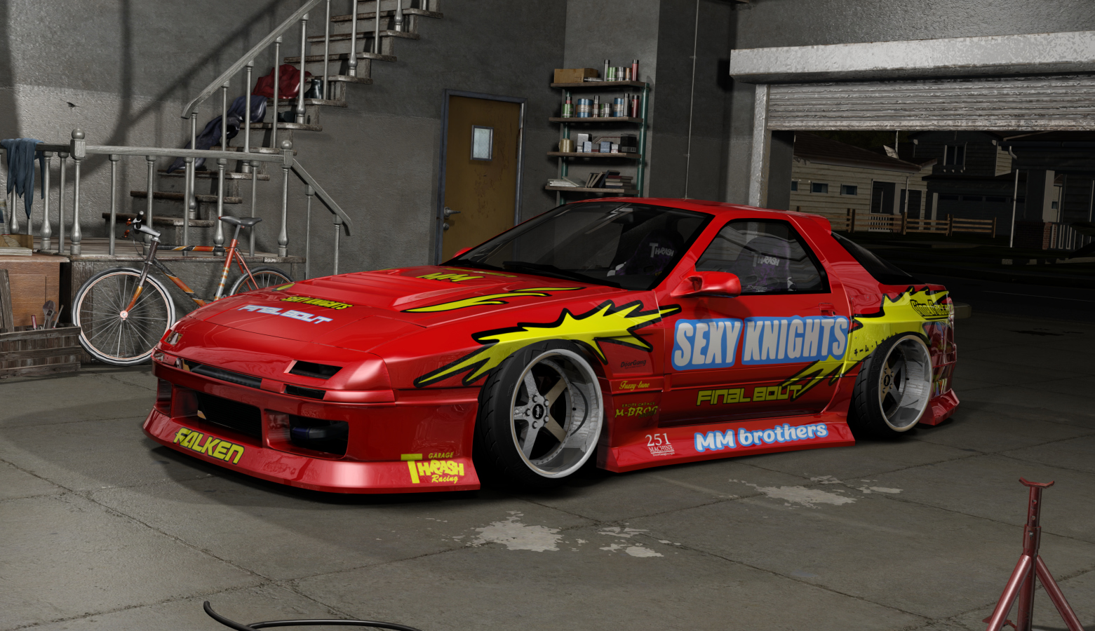 DWG Mazda Rx7 FC3S, skin Sexy Knights Ryo Miura