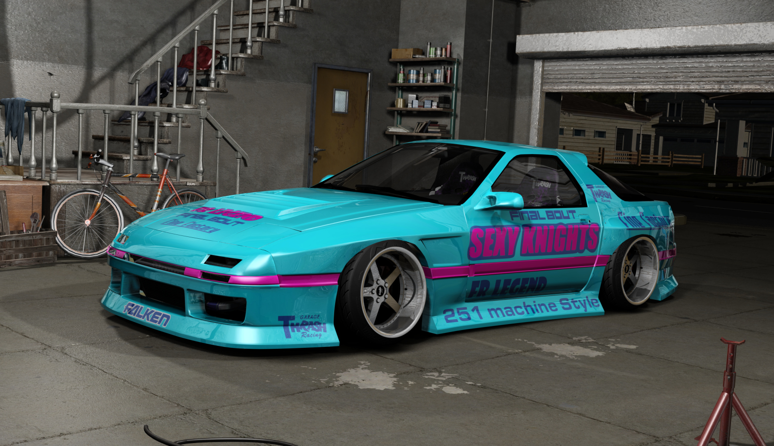 DWG Mazda Rx7 FC3S, skin Sexy Knights Tomoya Suzuki