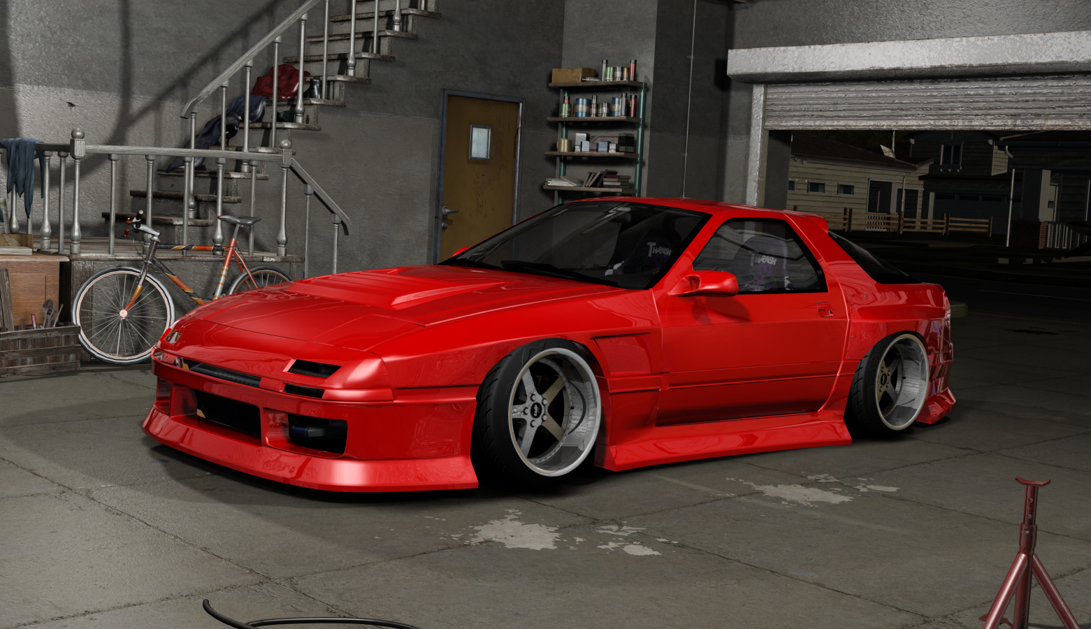 DWG Mazda Rx7 FC3S, skin red