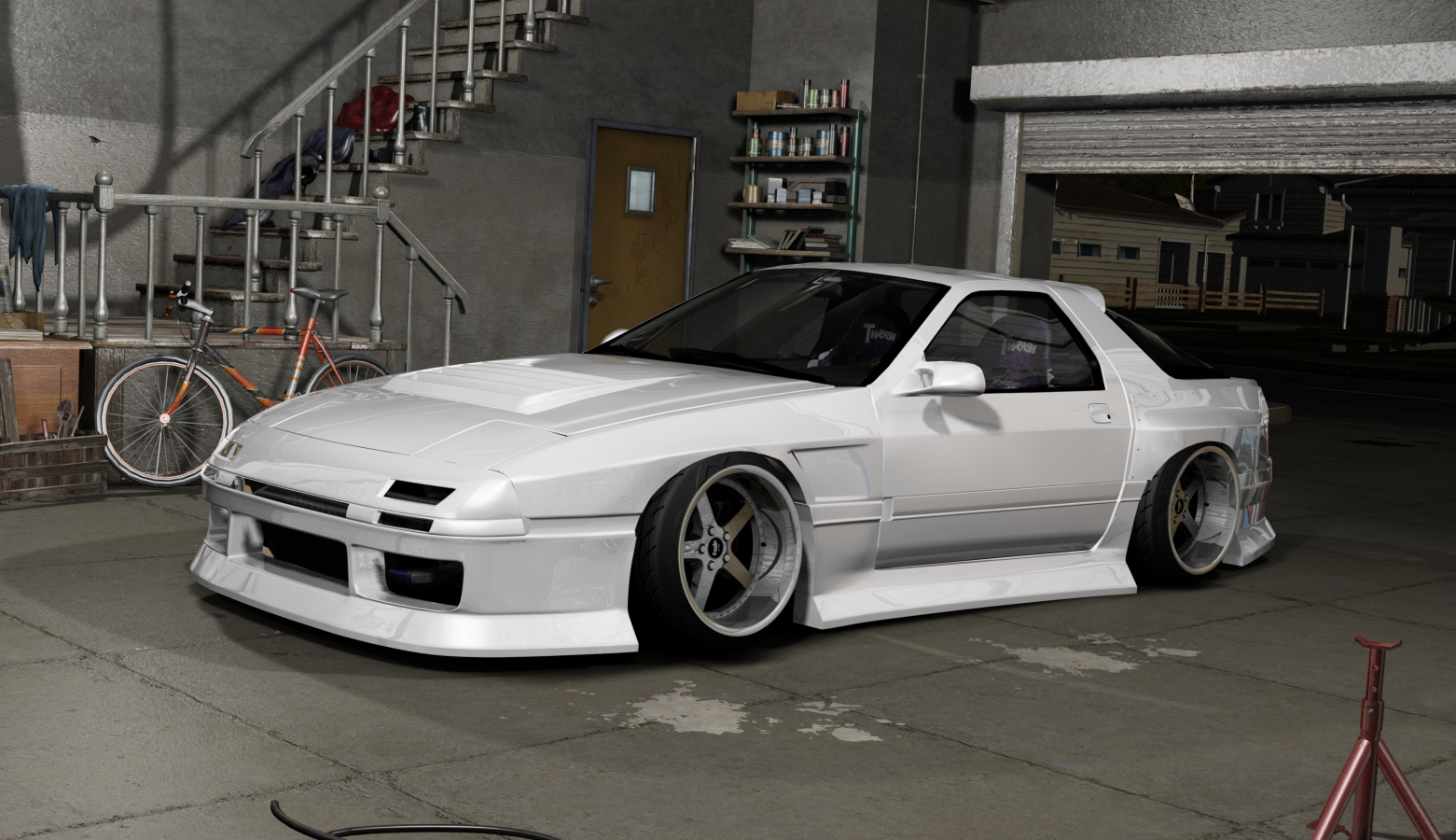 DWG Mazda Rx7 FC3S, skin white