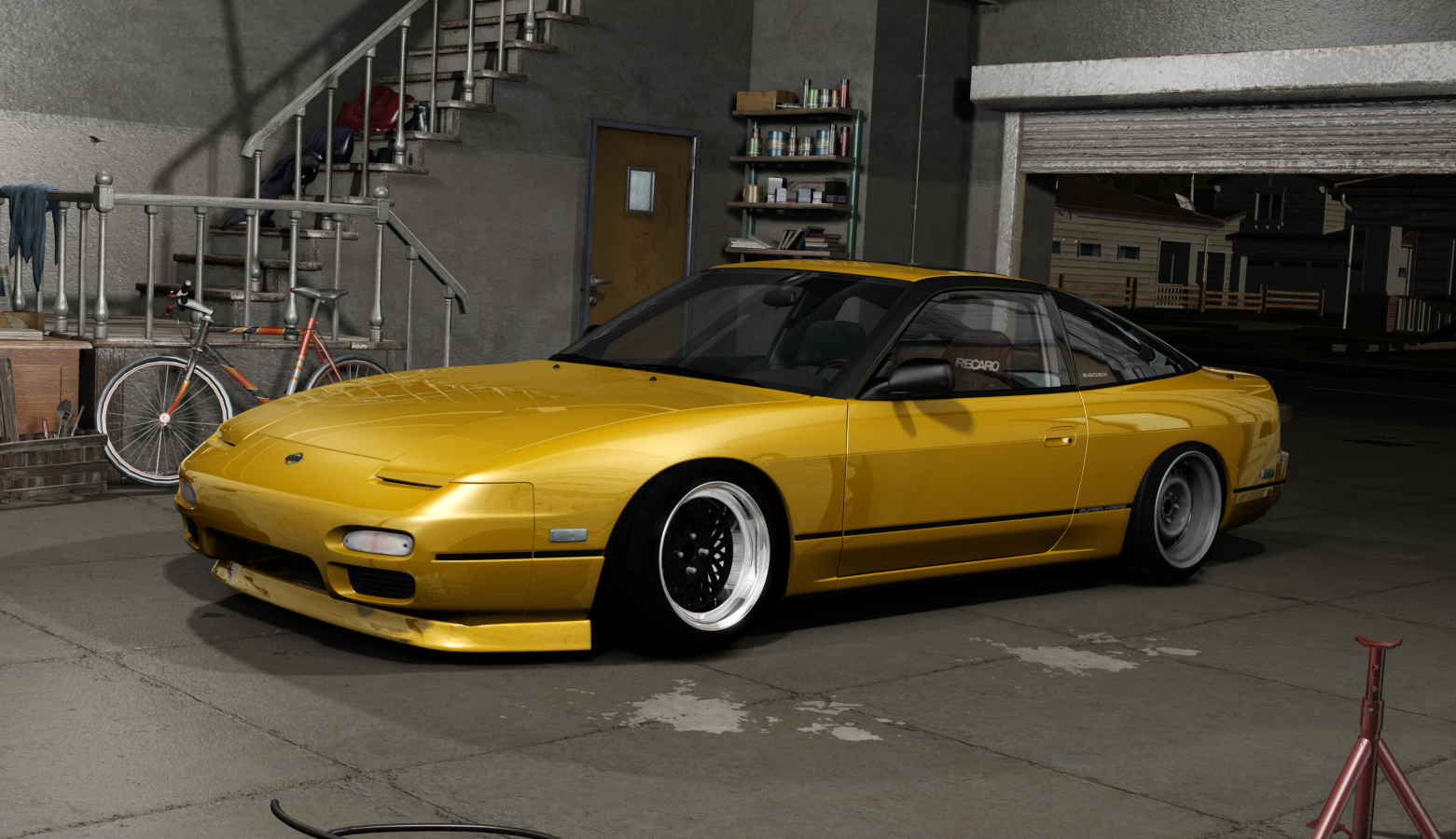 DWG Nissan 240sx KA, skin Citrus_Yellow