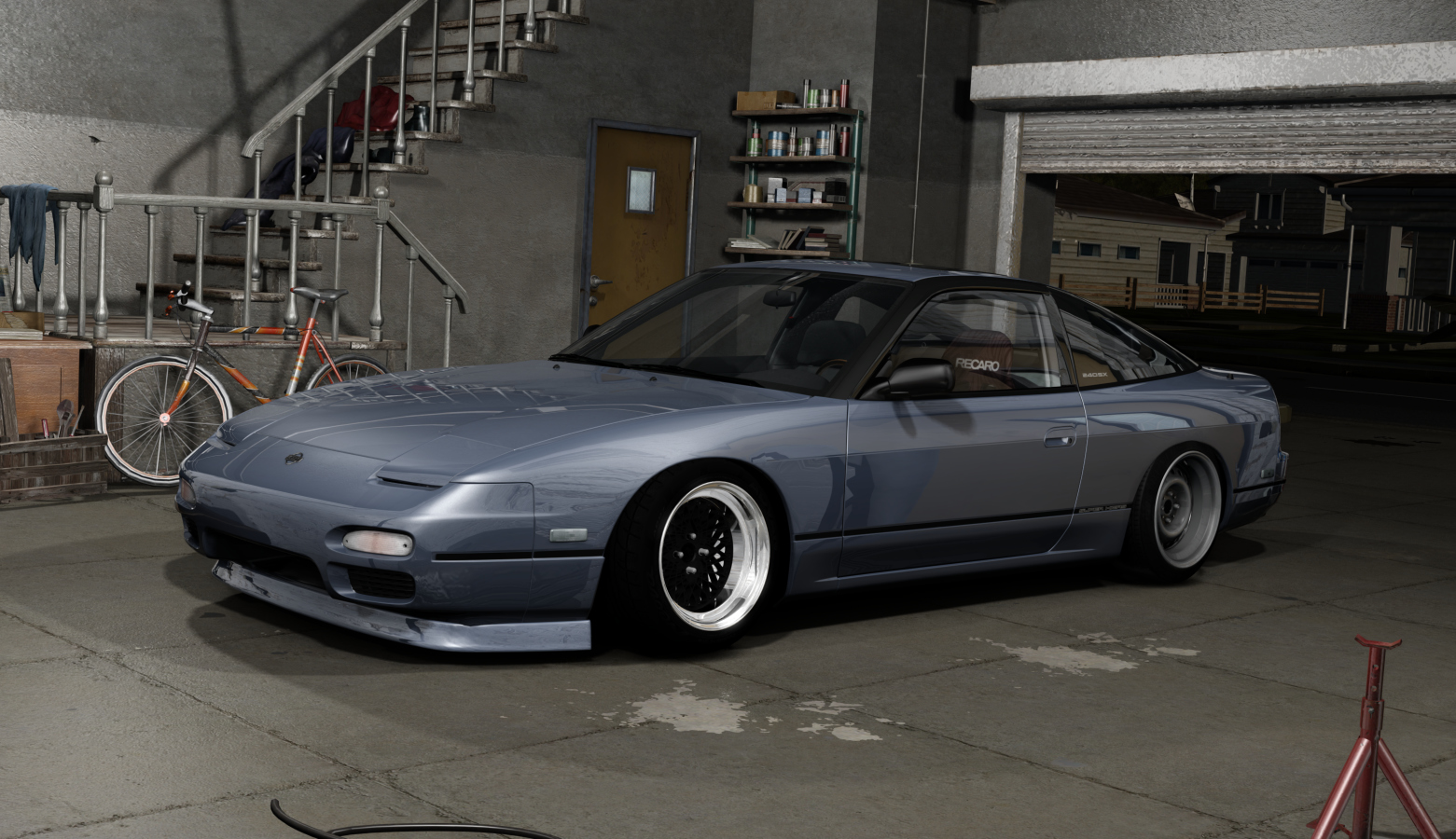 DWG Nissan 240sx KA, skin Indigo_Gray