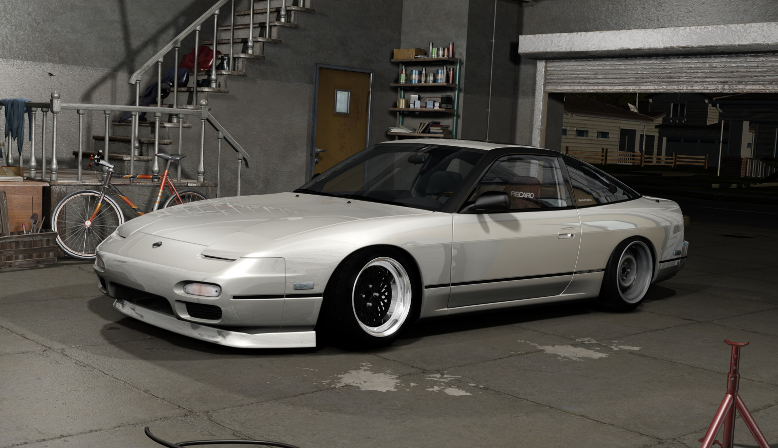 DWG Nissan 240sx KA, skin Ivory_White