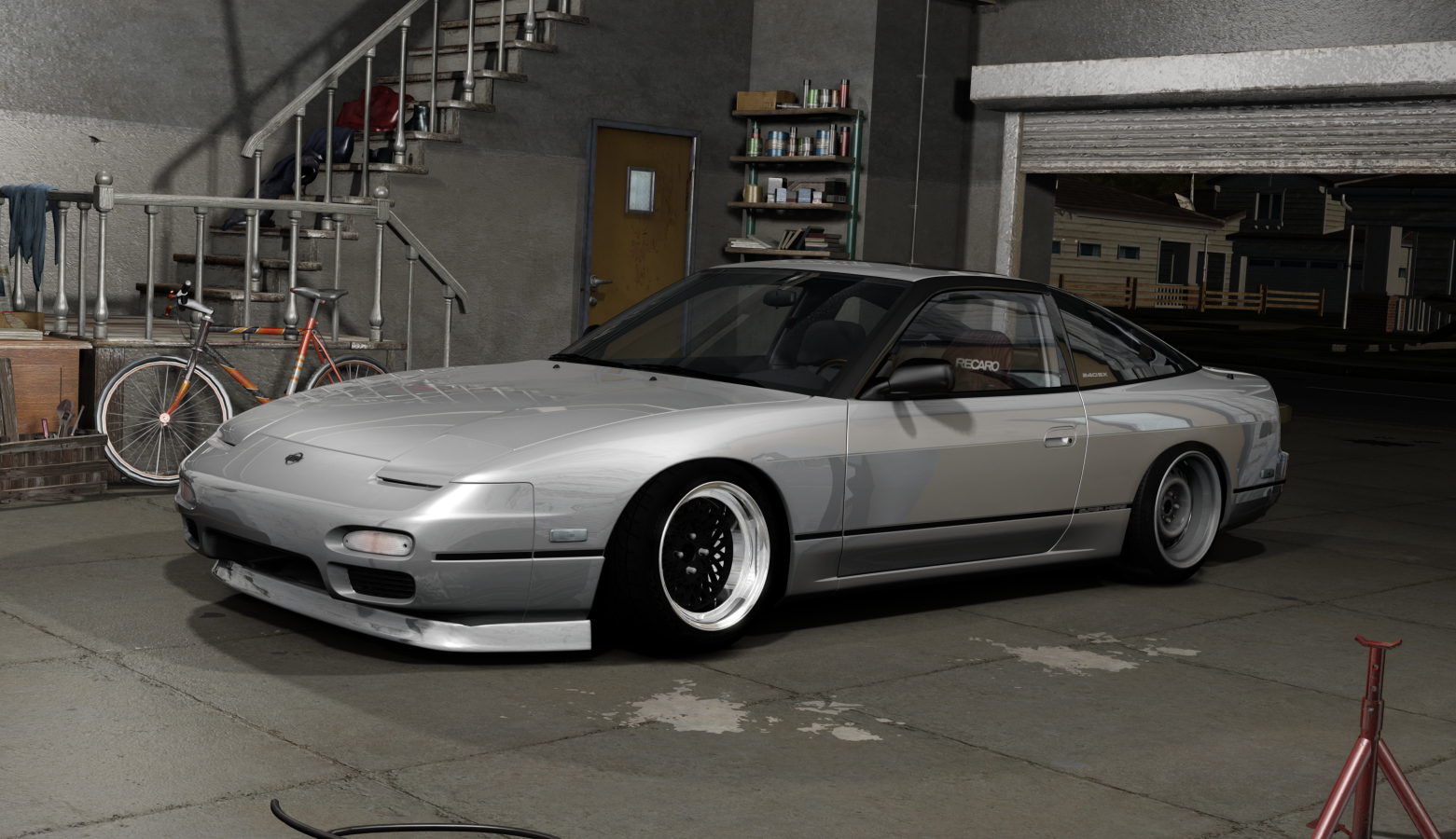 DWG Nissan 240sx KA, skin Jet_Silver