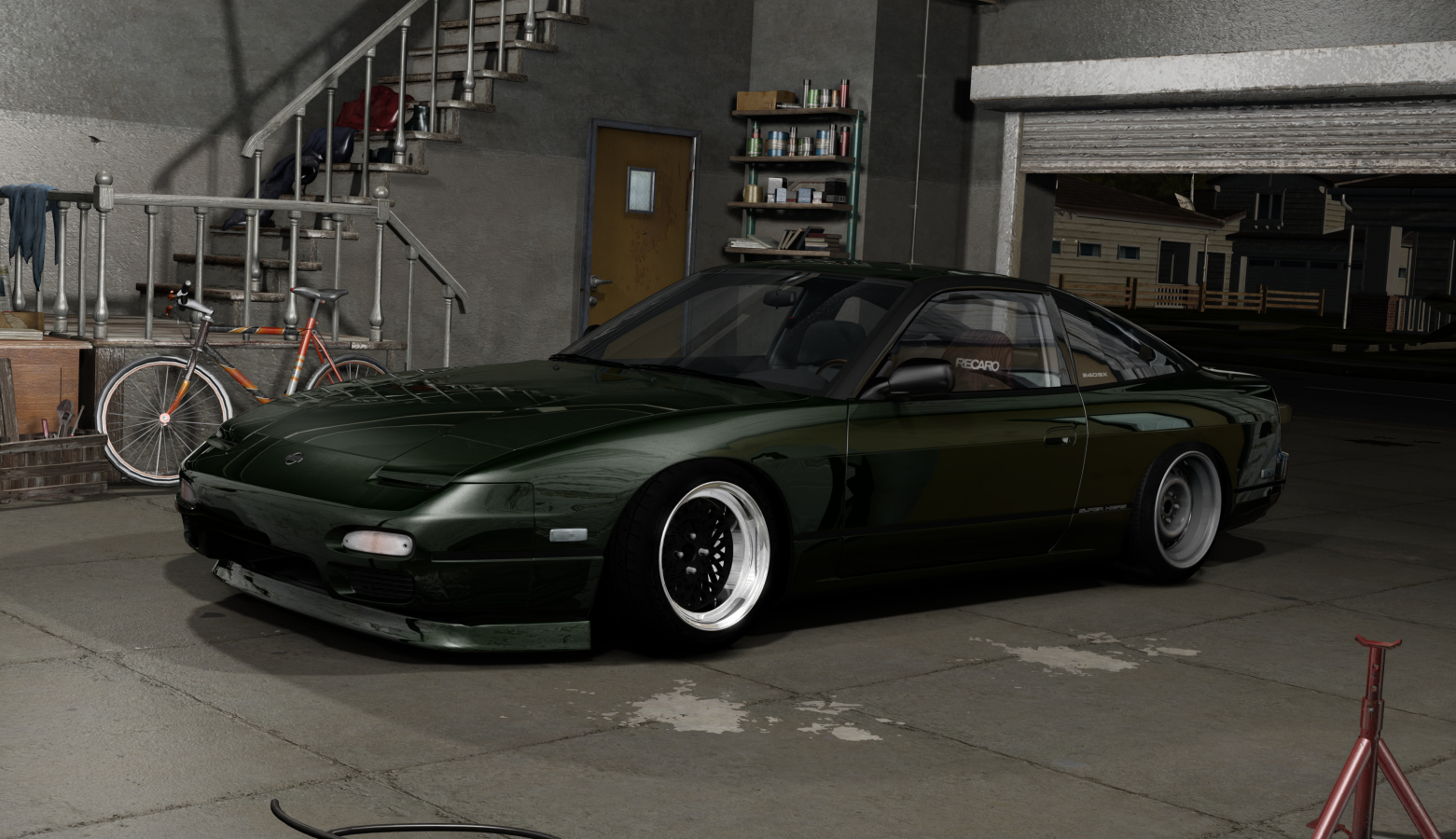 DWG Nissan 240sx KA, skin Juniper_Green