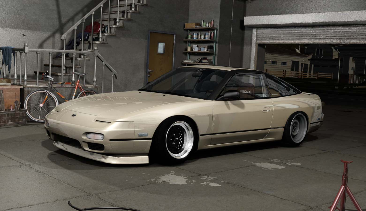 DWG Nissan 240sx KA, skin Sandstone_Beige