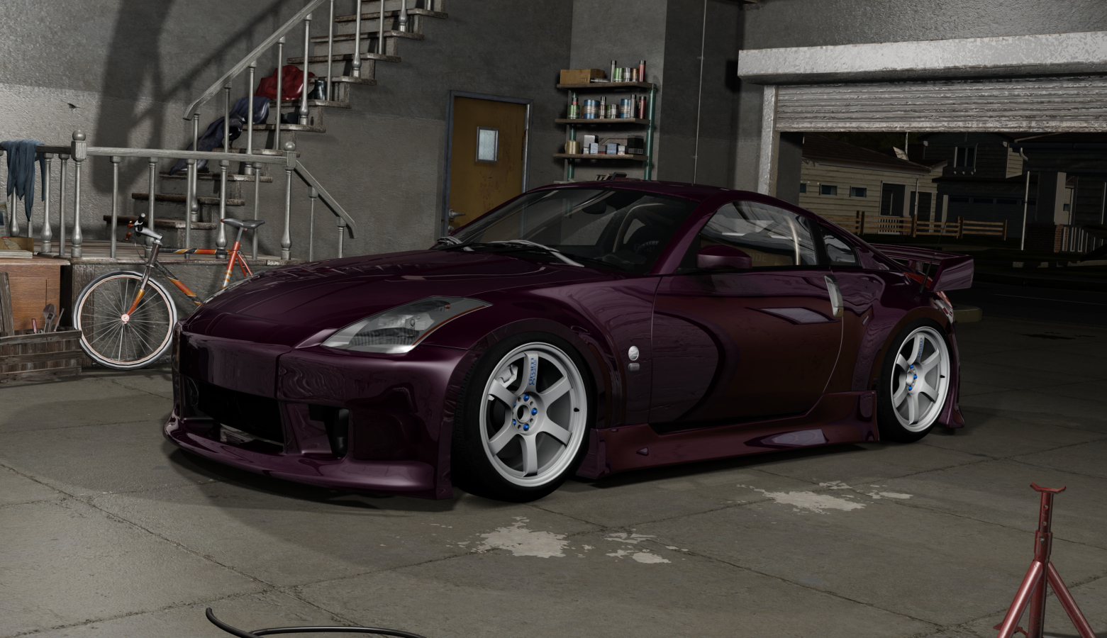 DWG Nissan 350z, skin Interlagos Fire