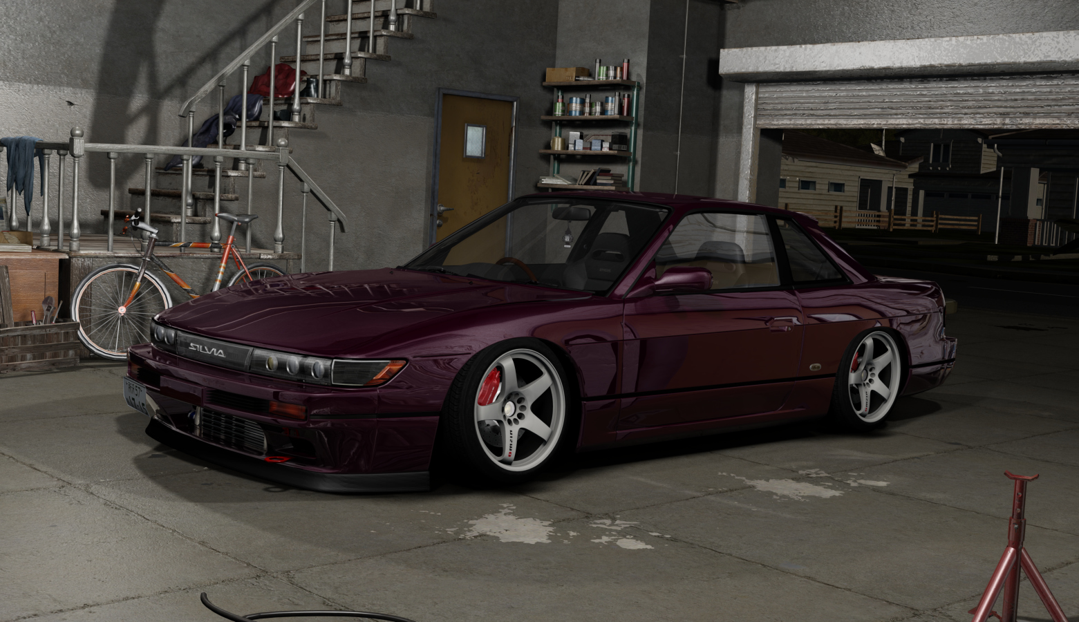 DWG Nissan Silvia S13, skin Interlagos Fire