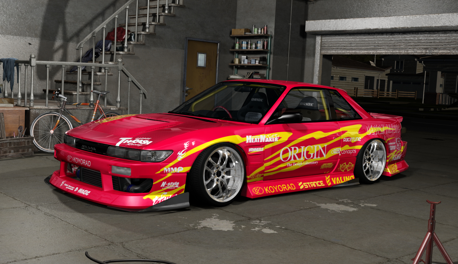 DWG Nissan Silvia S13 Street Style, skin JuJu