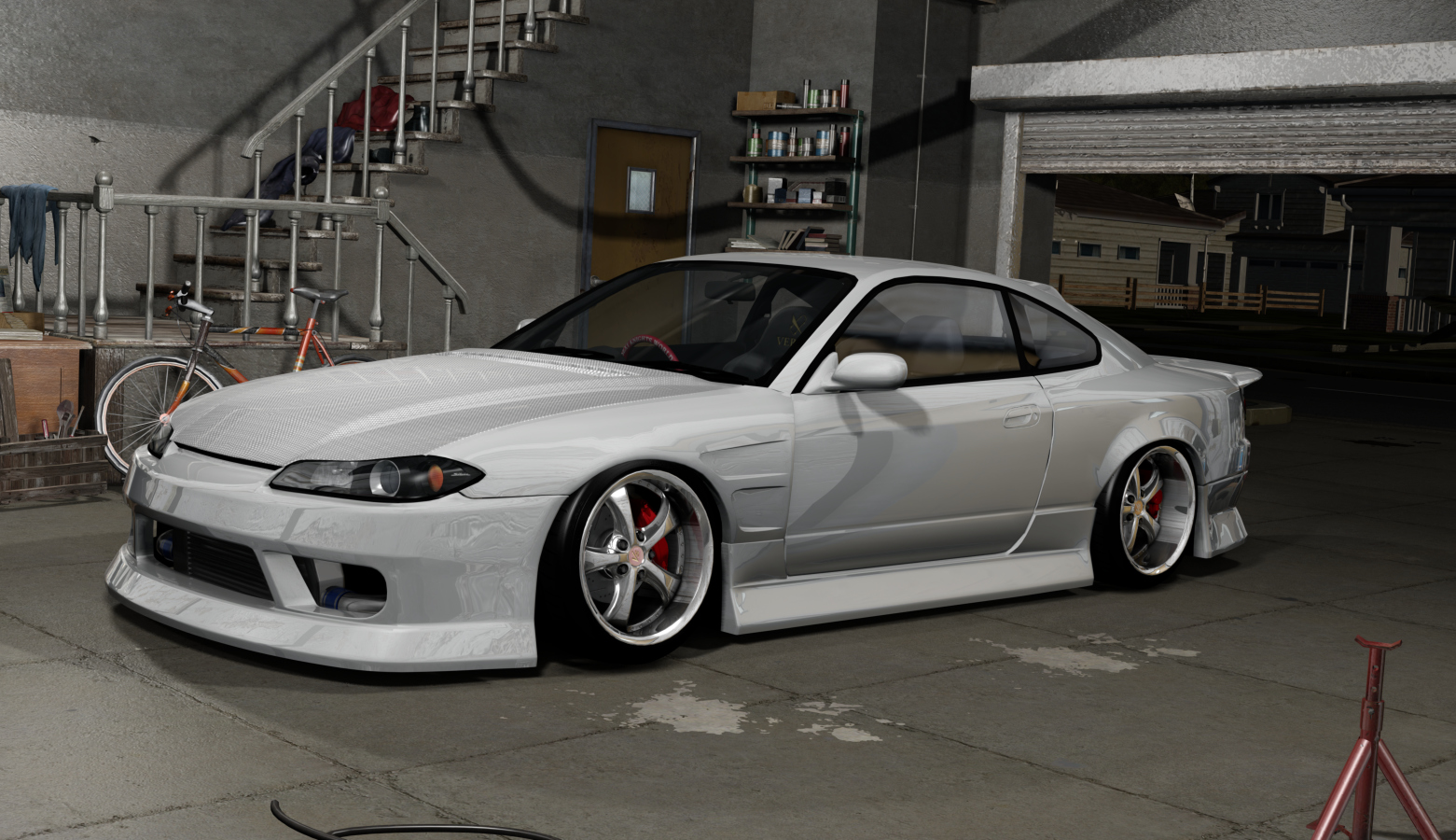 DWG Nissan Silvia S15, skin white