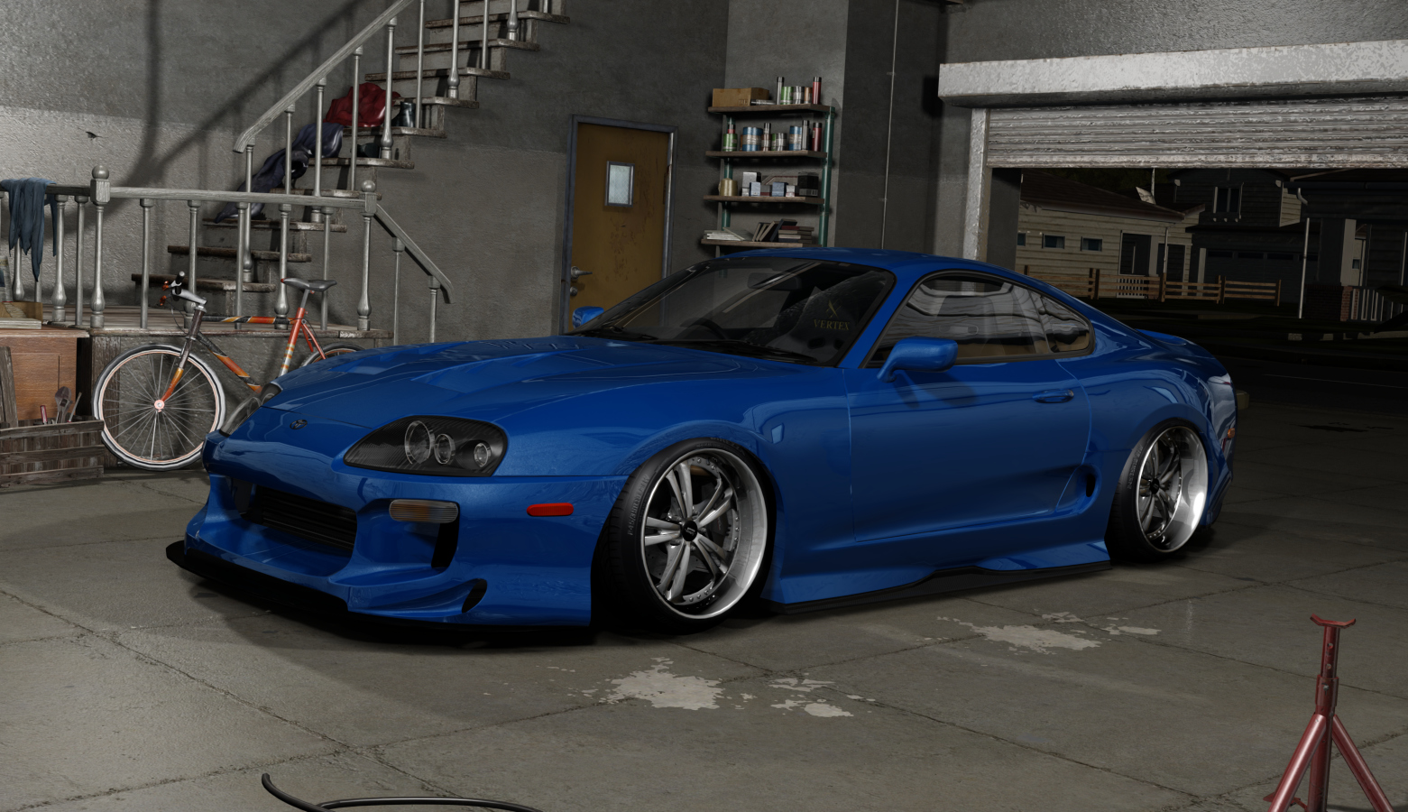 DWG Toyota JZA80 Supra, skin blue