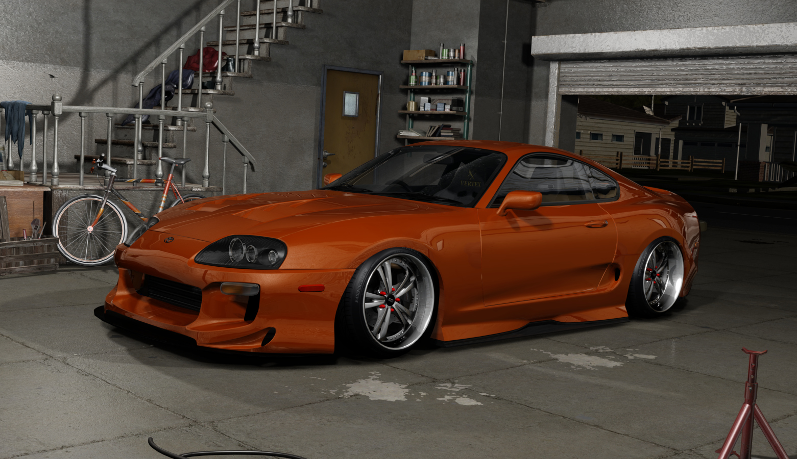 DWG Toyota JZA80 Supra, skin orange