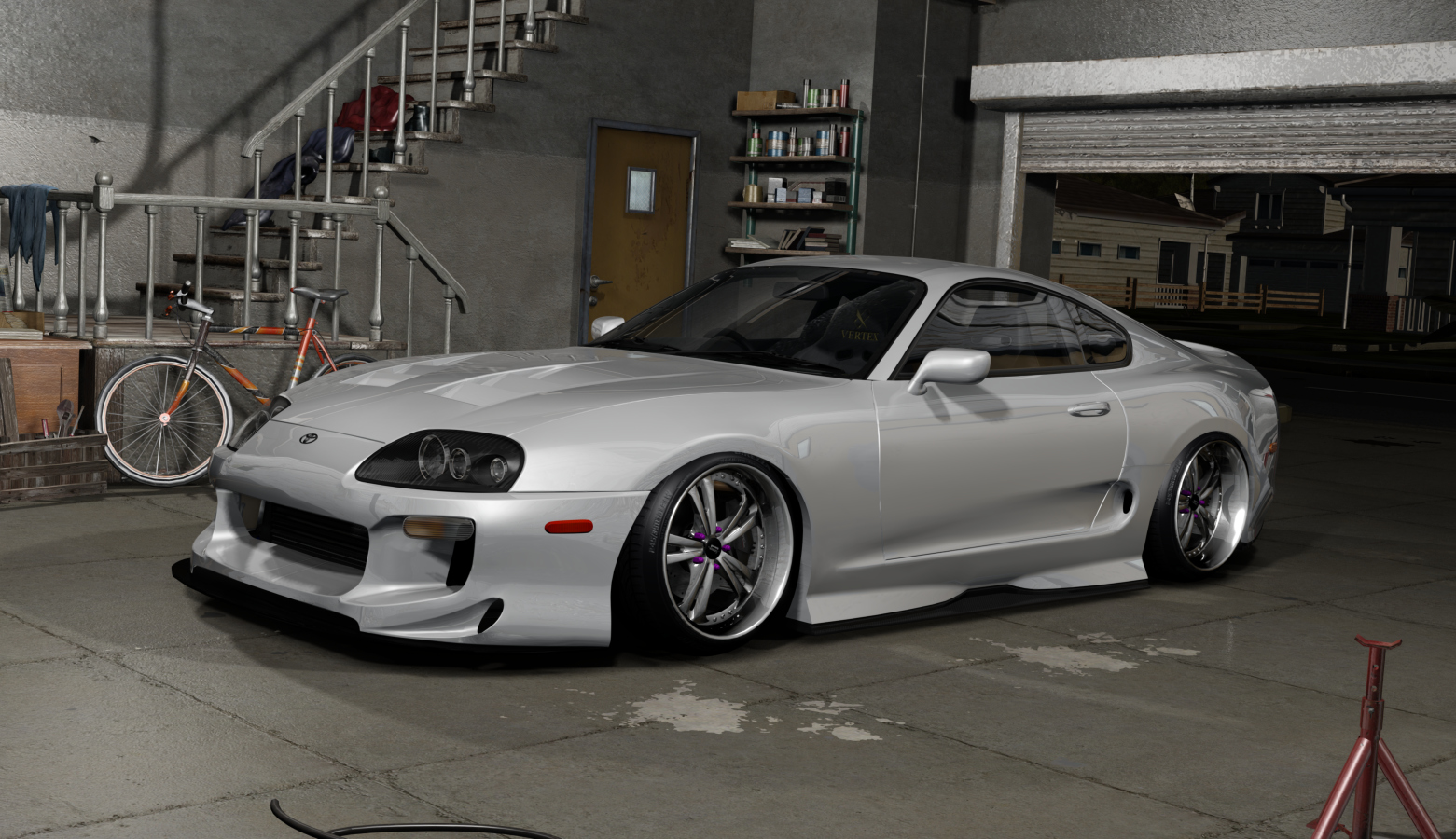 DWG Toyota JZA80 Supra, skin white