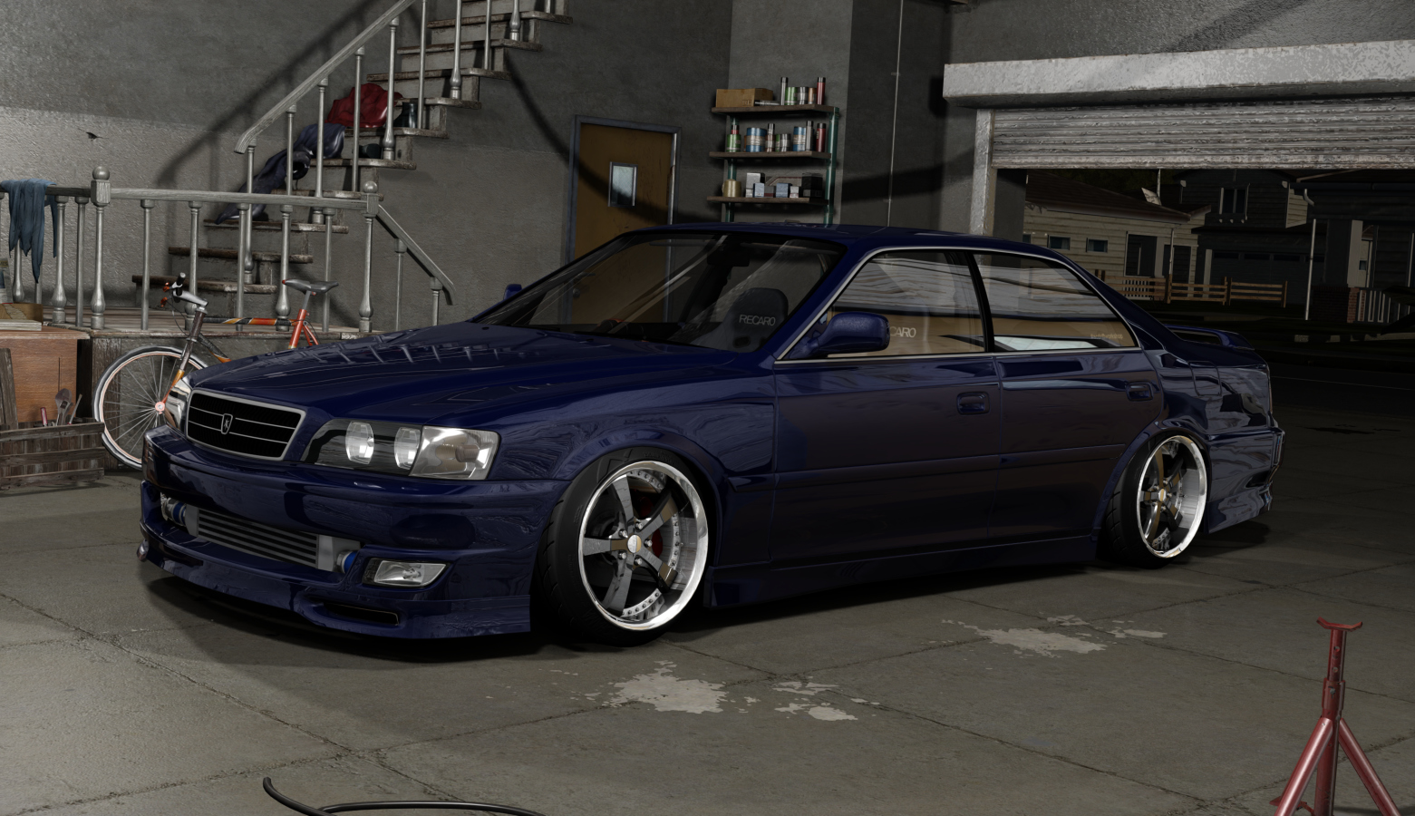 DWG Toyota JZX100 Chaser, skin 8l4_dark_blue_pearl