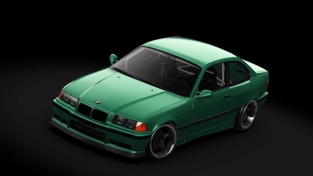 Enjoy BMW E36 Felony Form, skin British Racing Green