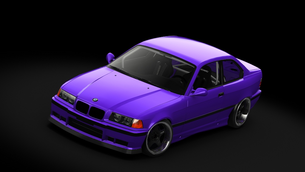 Enjoy BMW E36 Felony Form, skin Estoril Blue Metallic