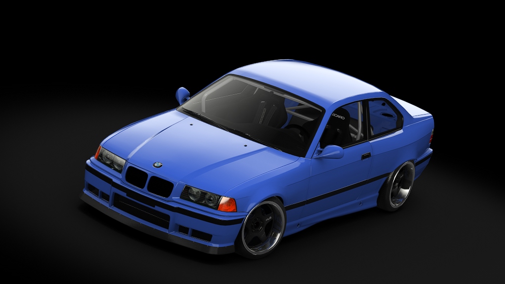 Enjoy BMW E36 Felony Form, skin Santorin Blue