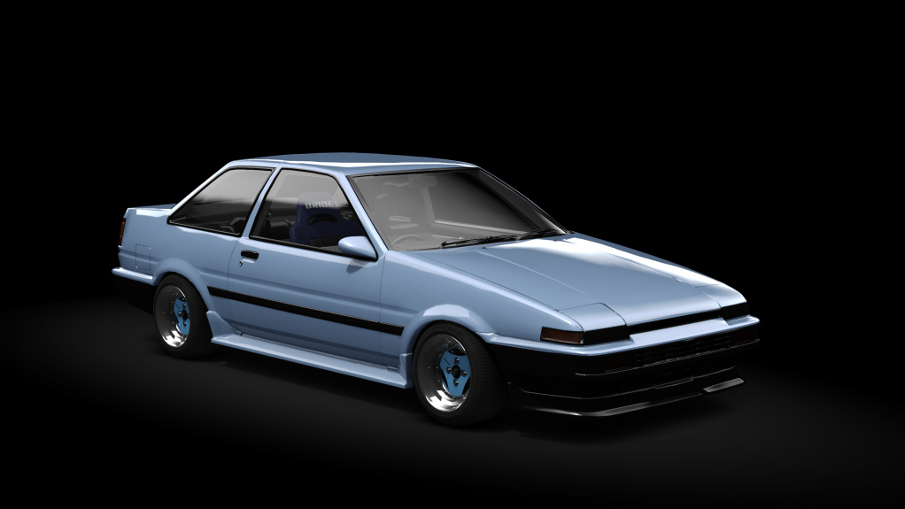 _Excite Toyota AE86 Coupe Trueno, skin Blue