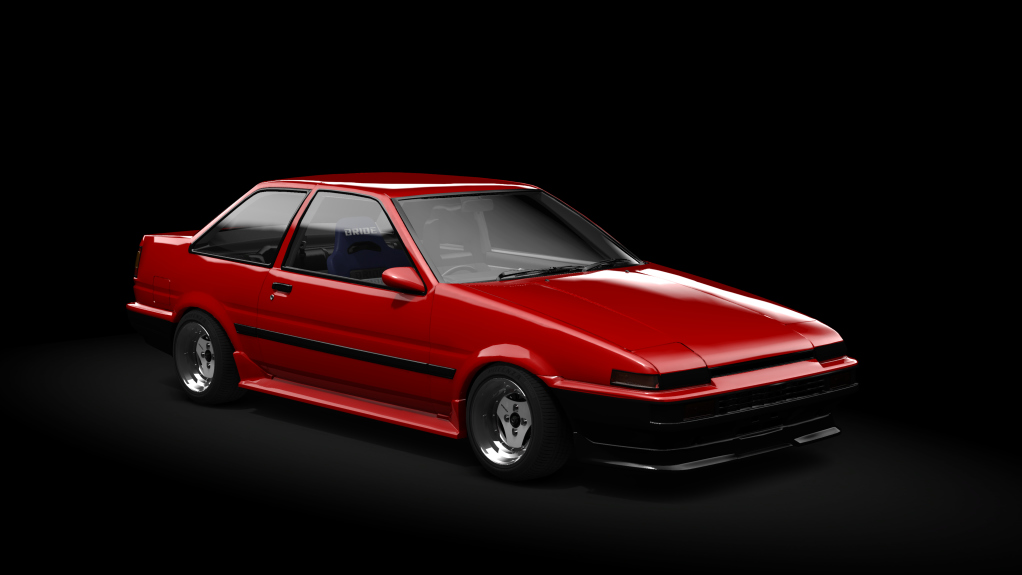 _Excite Toyota AE86 Coupe Trueno, skin Garnet_Red