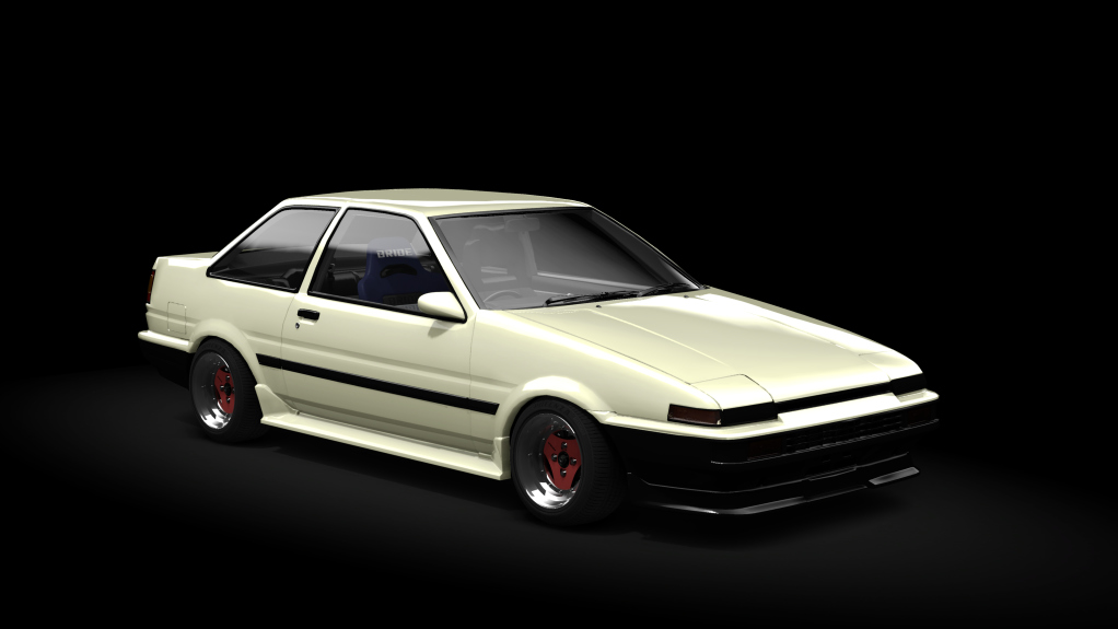 _Excite Toyota AE86 Coupe Trueno, skin Ivory