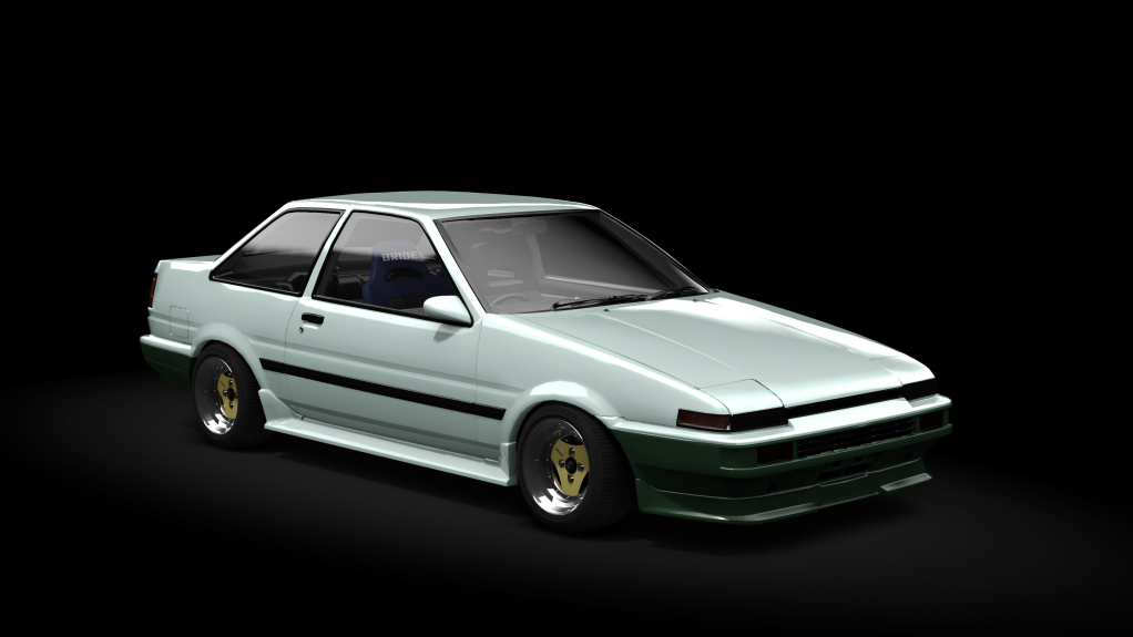 _Excite Toyota AE86 Coupe Trueno, skin LtGreen_Green