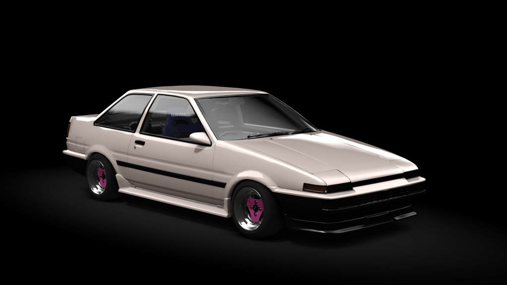 _Excite Toyota AE86 Coupe Trueno, skin Rose_Grey