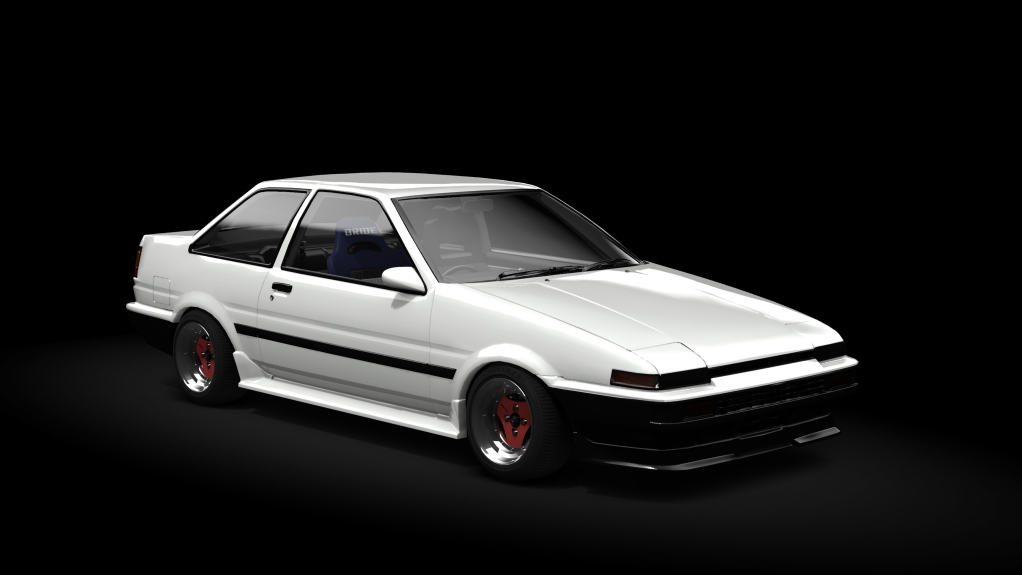 _Excite Toyota AE86 Coupe Trueno, skin White