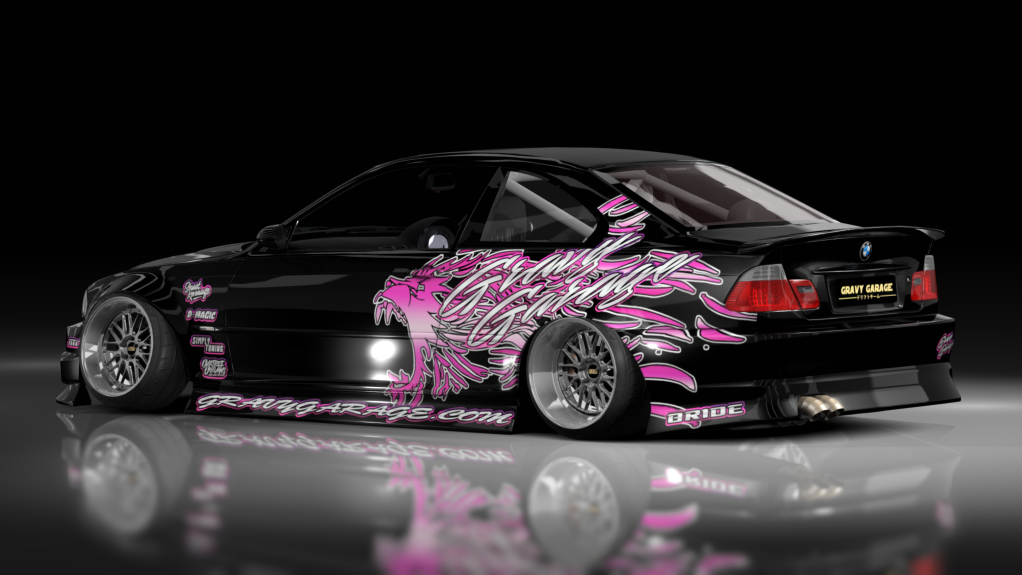 GravyGarage Street e46, skin wurr pink n black