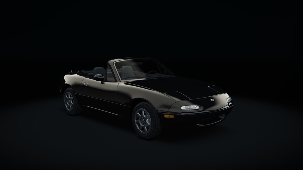 Mazda Miata NA alldrift street, skin 04_brilliant_black