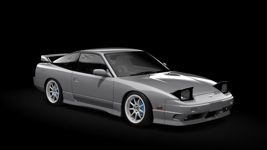 Nissan 180SX Mau5tang Pack 2.0, skin 01_spark_silver_metallic