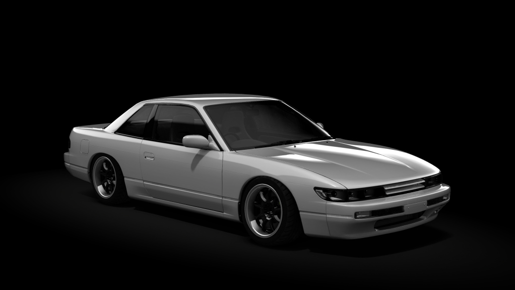 Nissan Silvia PS13 Mau5tang Pack 2.0, skin silver platinum