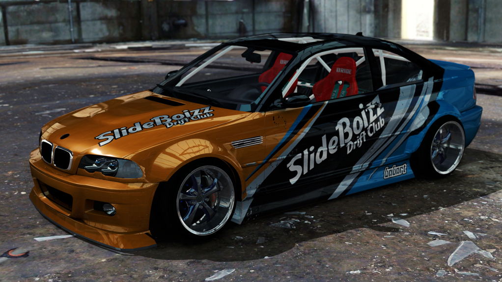 SlideBoizz BMW E46 v1.1, skin Babart Orange