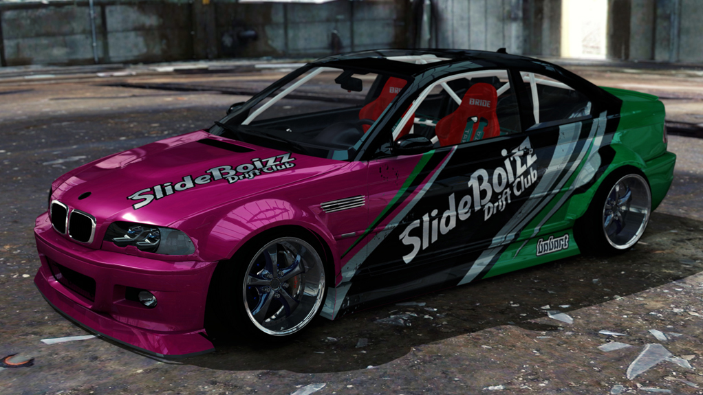 SlideBoizz BMW E46 v1.1, skin Babart Pink